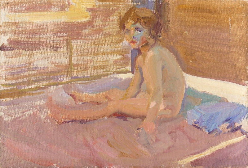 Joaquín Sorolla reprodukcija Niña en la playa de Valencia (girl on Valencia beach), VISOS REPRODUKCIJOS , paveikslai, reprodu...