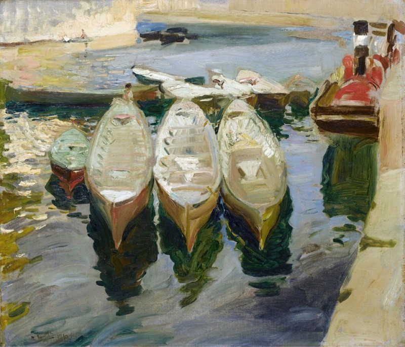 Joaquín Sorolla reprodukcija Puerto de Guetaria, País Vasco (The Basque Port of Guetaria) (1910), VISOS REPRODUKCIJOS , pavei...