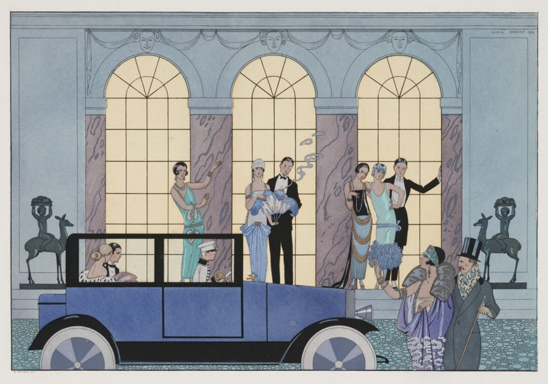 Au Revoir (1920) reproduction of painting by George Barbier. ALL GICLEE PRINTS