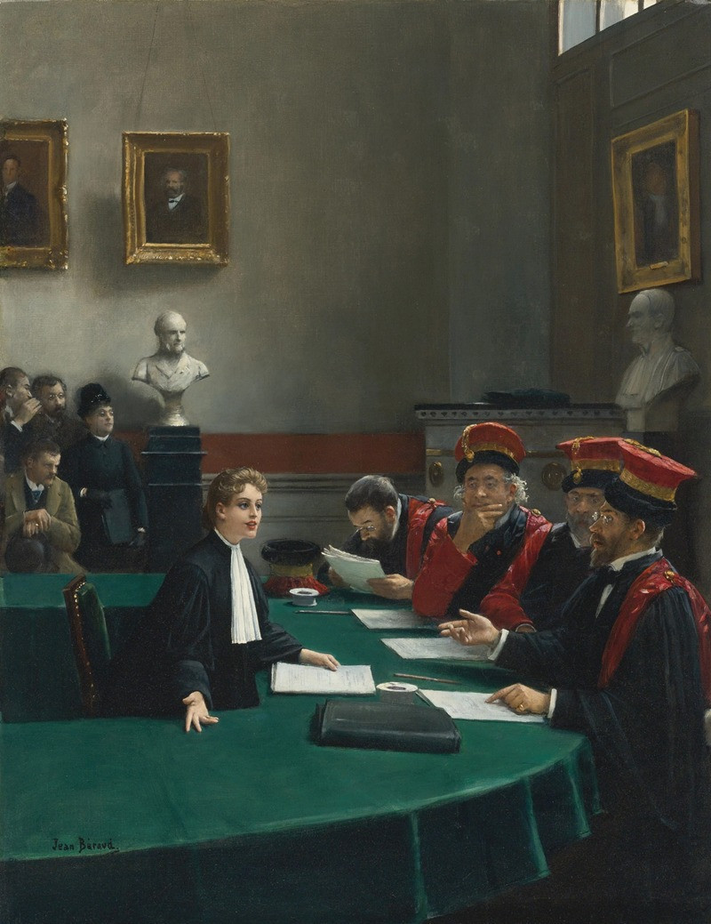 Salle d’examen de doctorat (The Doctoral Jury) reproduction of painting by Jean Béraud. ALL GICLEE PRINTS