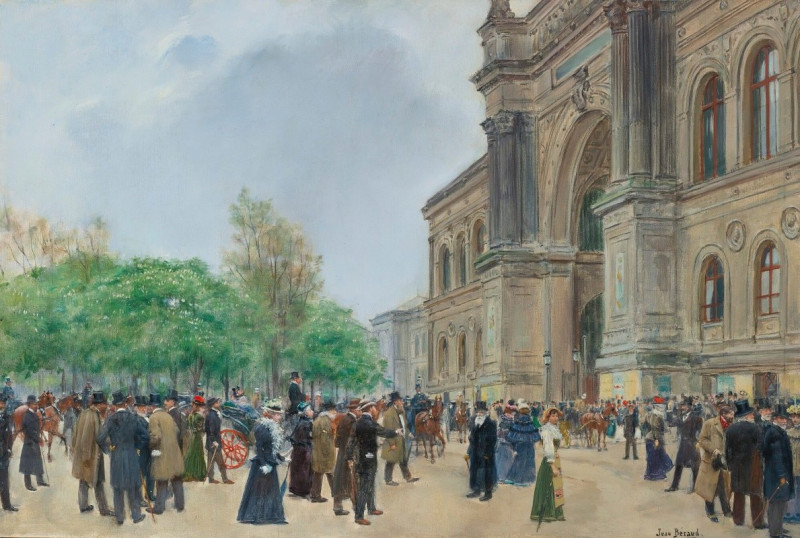 The Opening Day Of The Salon reproduction of painting by Jean Béraud. ALL GICLEE PRINTS