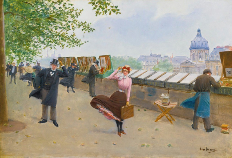 Le Long De La Seine reproduction of painting by Jean Béraud. ALL GICLEE PRINTS