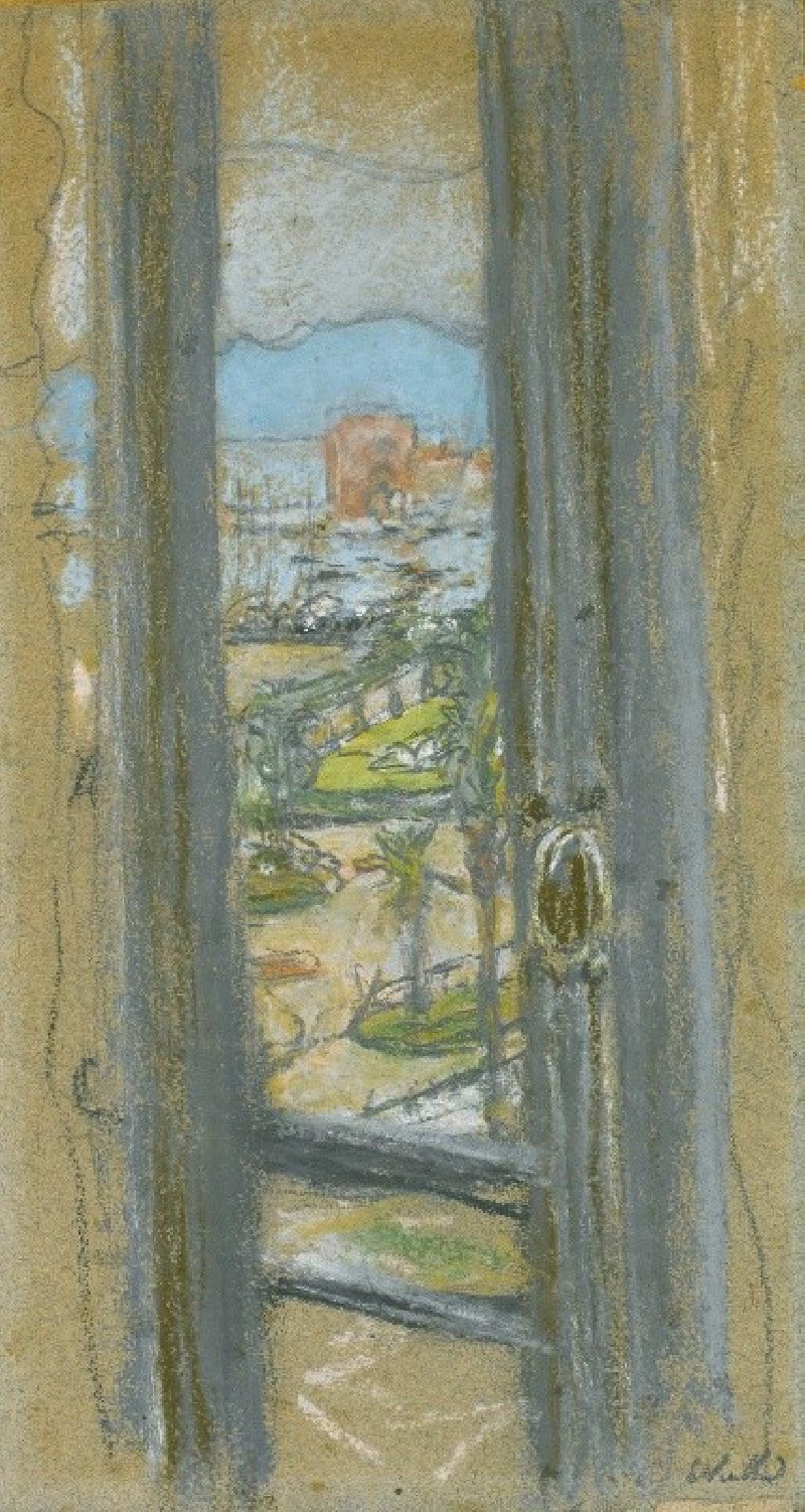 La Fenetre A Cannes (1932-33) reproduction of painting by Édouard Vuillard. ALL GICLEE PRINTS