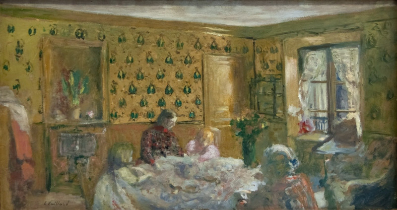 By the Worktable (1905) reproduction of painting by Édouard Vuillard. ALL GICLEE PRINTS