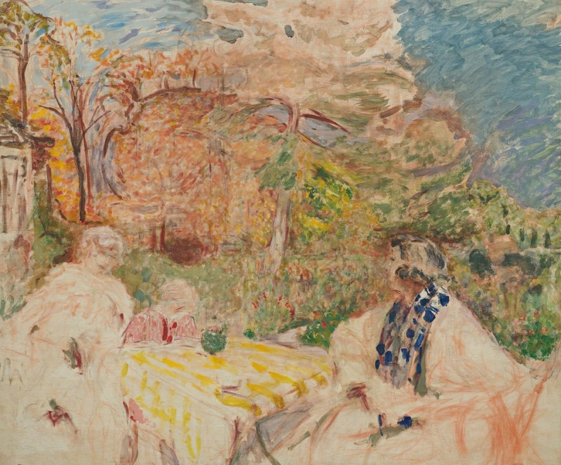 Femmes Et Enfant Au Clos Cézanne (1925) reproduction of painting by Édouard Vuillard. ALL GICLEE PRINTS