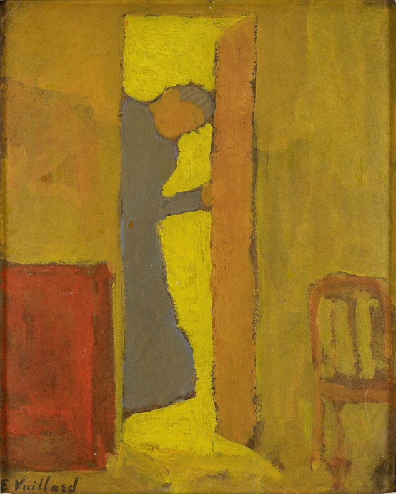 The Artist’s Mother Opening a Door (1886) reproduction of painting by Édouard Vuillard. ALL GICLEE PRINTS