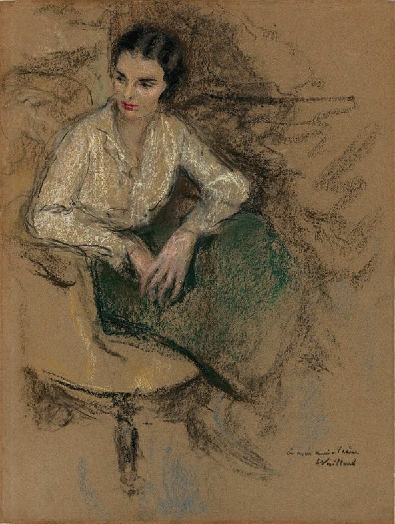 Portrait d’Irène Montanet (1931) reproduction of painting by Édouard Vuillard. ALL GICLEE PRINTS