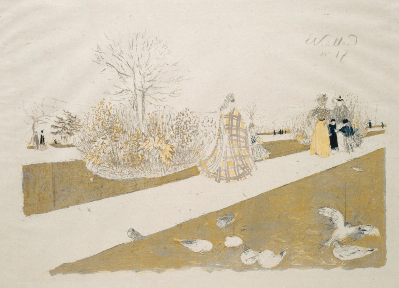 Le Jardin Des Tuileries Ii (1896) reproduction of painting by Édouard Vuillard. ALL GICLEE PRINTS