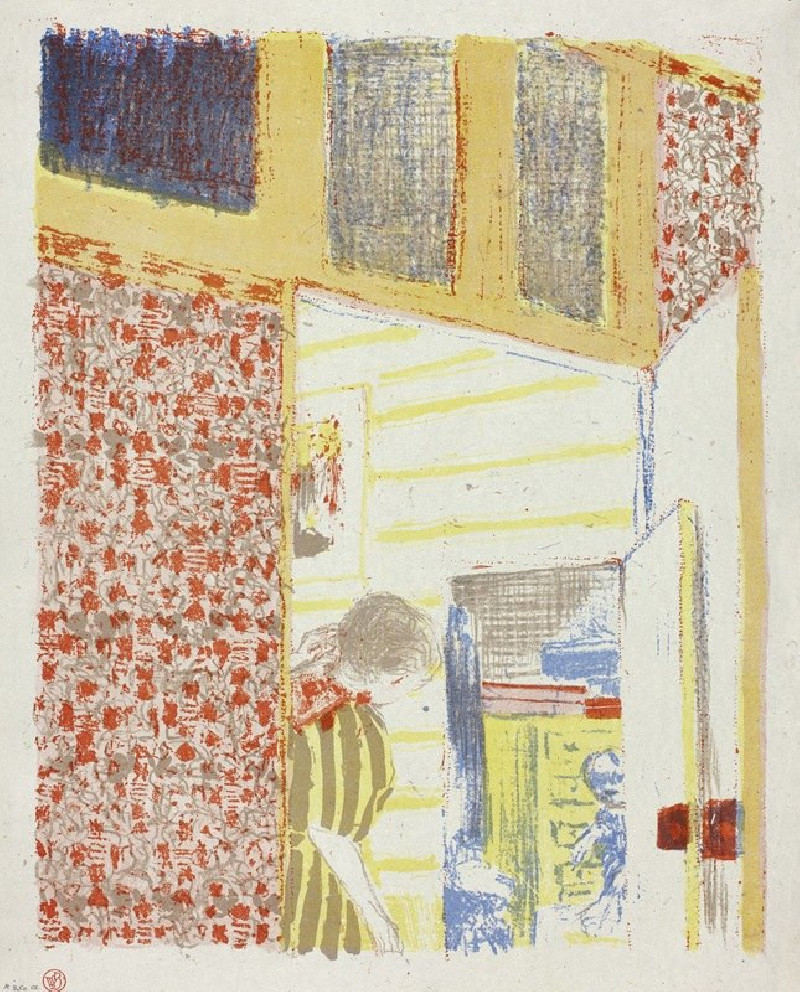 Édouard Vuillard reprodukcija Interior with Pink Wallpaper III (1899), VISOS REPRODUKCIJOS , paveikslai, reprodukcijos internetu