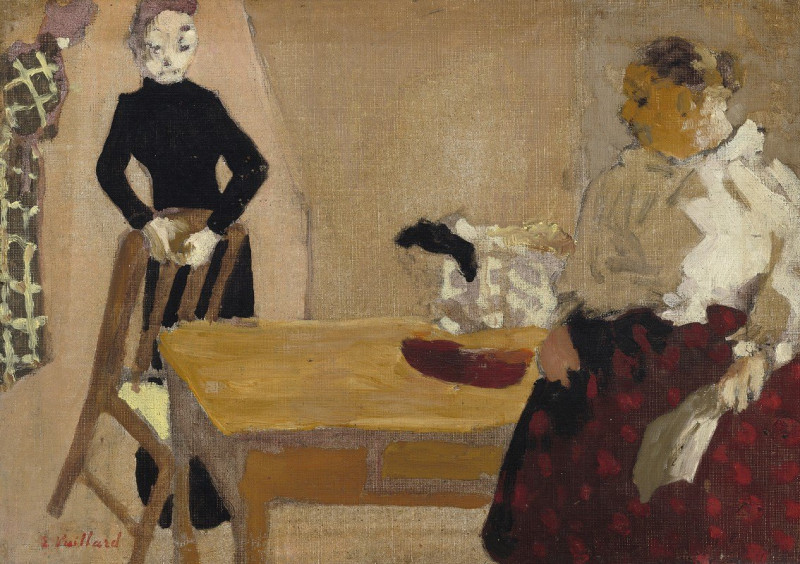 Édouard Vuillard reprodukcija The Conversation (1891), VISOS REPRODUKCIJOS , paveikslai, reprodukcijos internetu