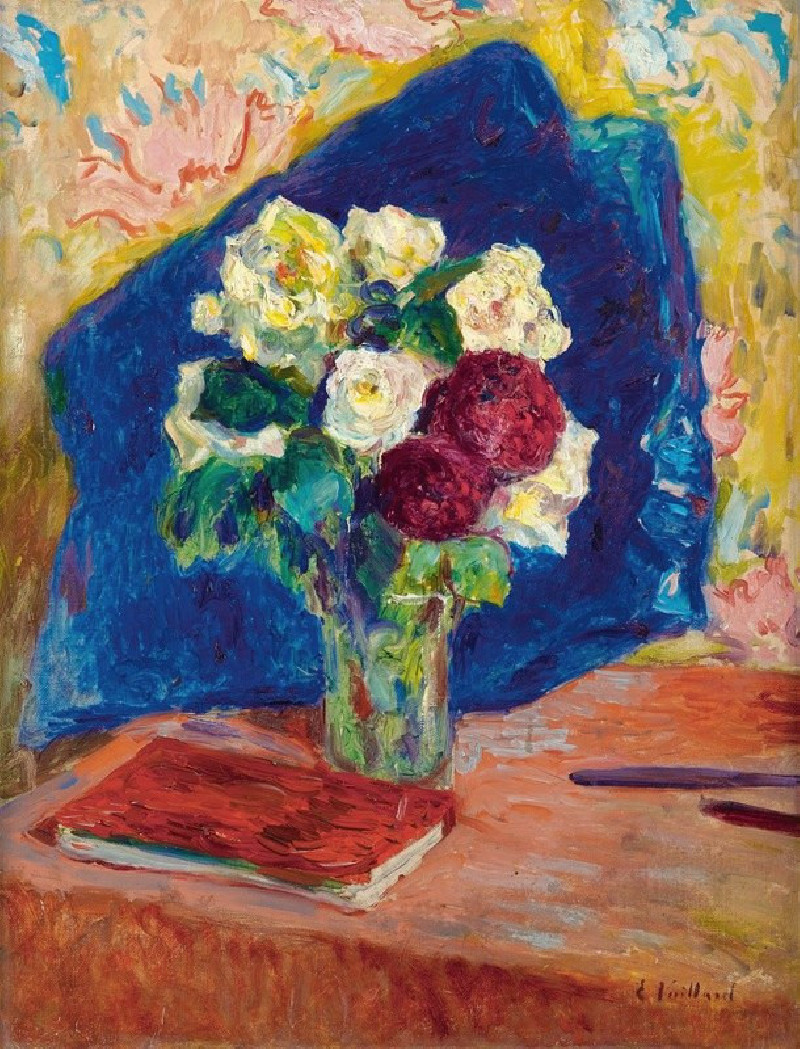 Le Bouquet Et Le Livre (circa 1910) reproduction of painting by Édouard Vuillard. ALL GICLEE PRINTS