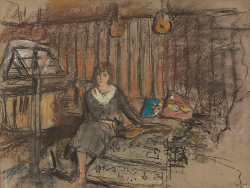 Édouard Vuillard reprodukcija Madame Fried Rêveuse (Étude) (1924), VISOS REPRODUKCIJOS , paveikslai, reprodukcijos internetu