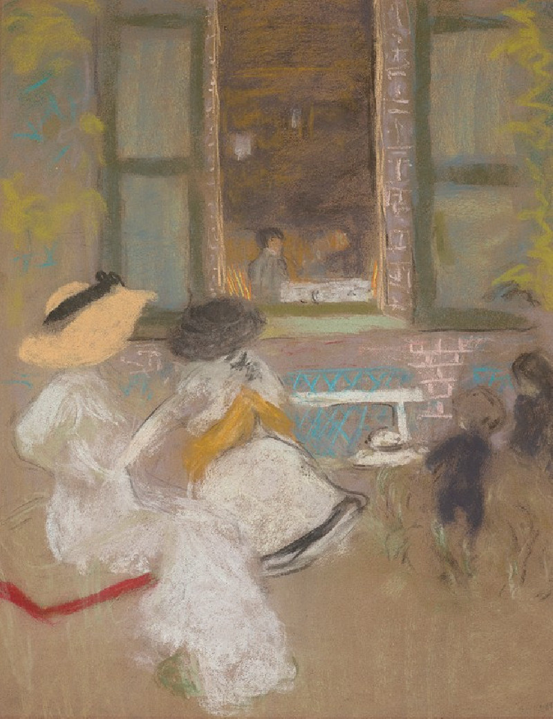 Devant Les Pavillons (1910-1911) reproduction of painting by Édouard Vuillard. ALL GICLEE PRINTS