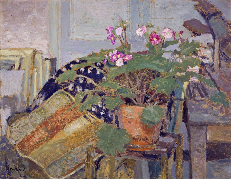 Le Pot de fleurs (Pot of Flowers) (1900) reproduction of painting by Édouard Vuillard. ALL GICLEE PRINTS