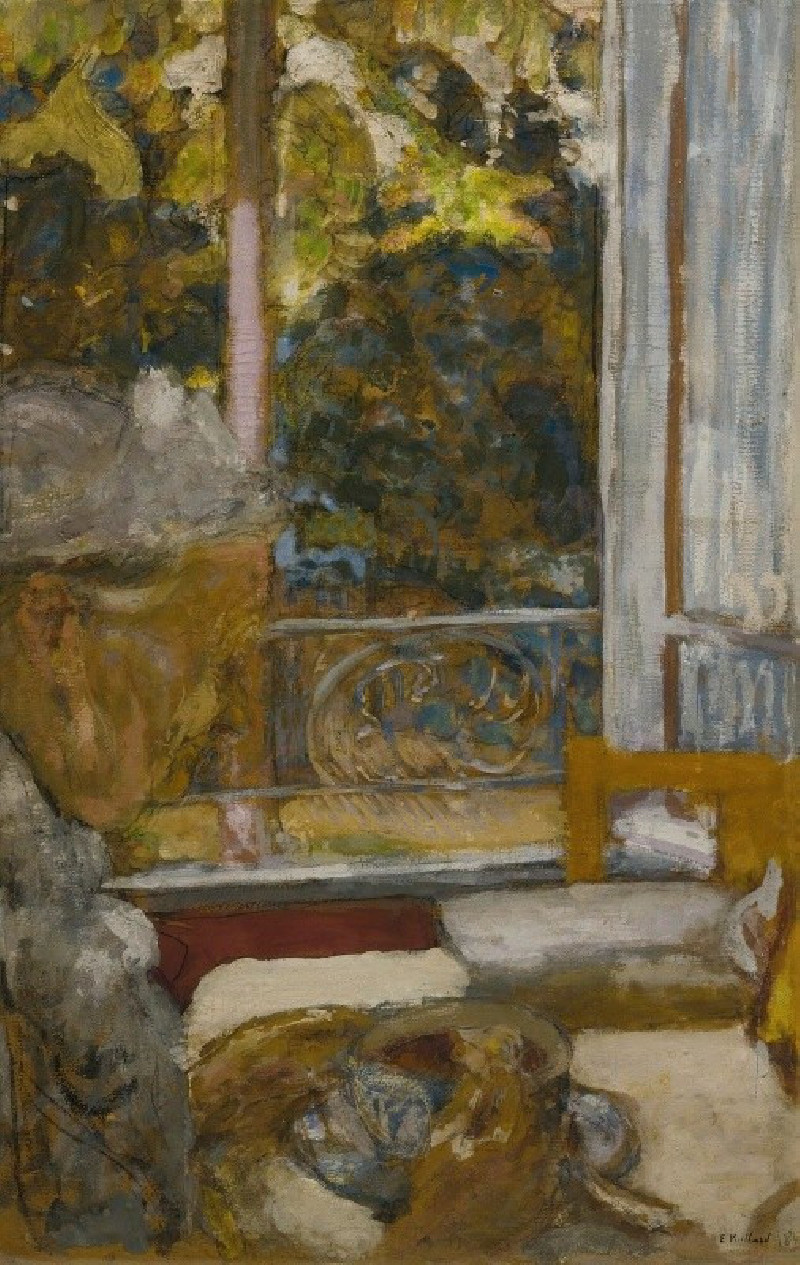 Madame Vuillard Au Petit-Déjeuner À La Toquade reproduction of painting by Édouard Vuillard. ALL GICLEE PRINTS