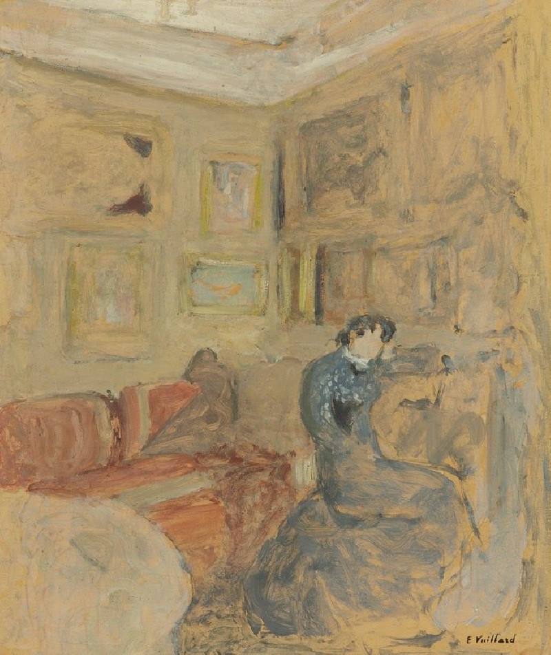 Madame Hessel Dans Son Petit Salon reproduction of painting by Édouard Vuillard. ALL GICLEE PRINTS