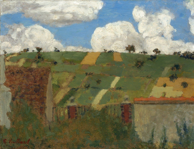 Landscape of the Ile-de-France (c. 1894) reproduction of painting by Édouard Vuillard. ALL GICLEE PRINTS