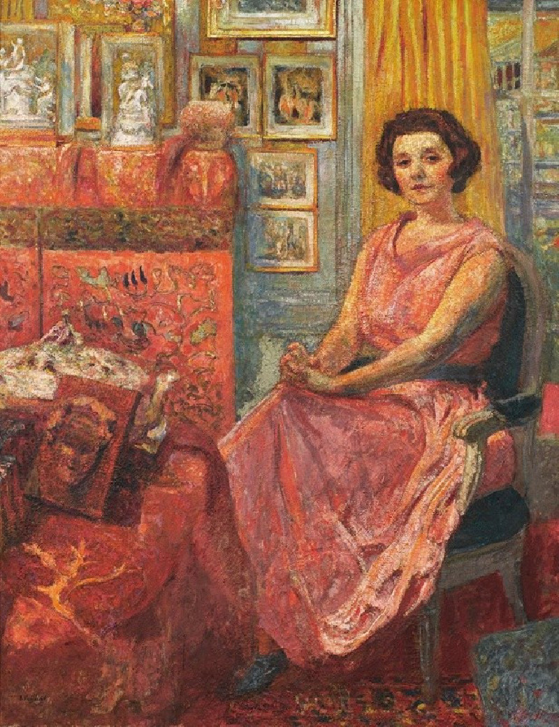 Madame Reine Bénard (1919-20) reproduction of painting by Édouard Vuillard. ALL GICLEE PRINTS