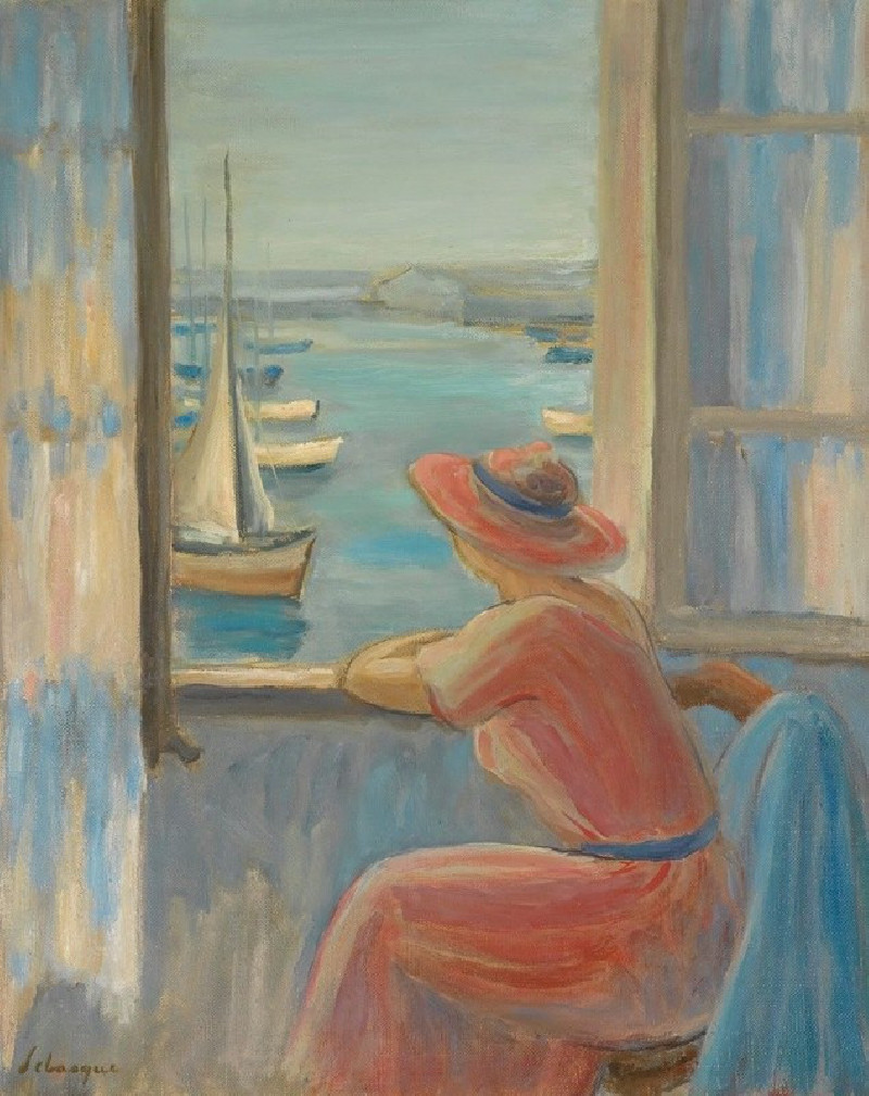 Devant La Fenêtre, Ile D’yeu (1919) reproduction of painting by Henri Lebasque. ALL GICLEE PRINTS