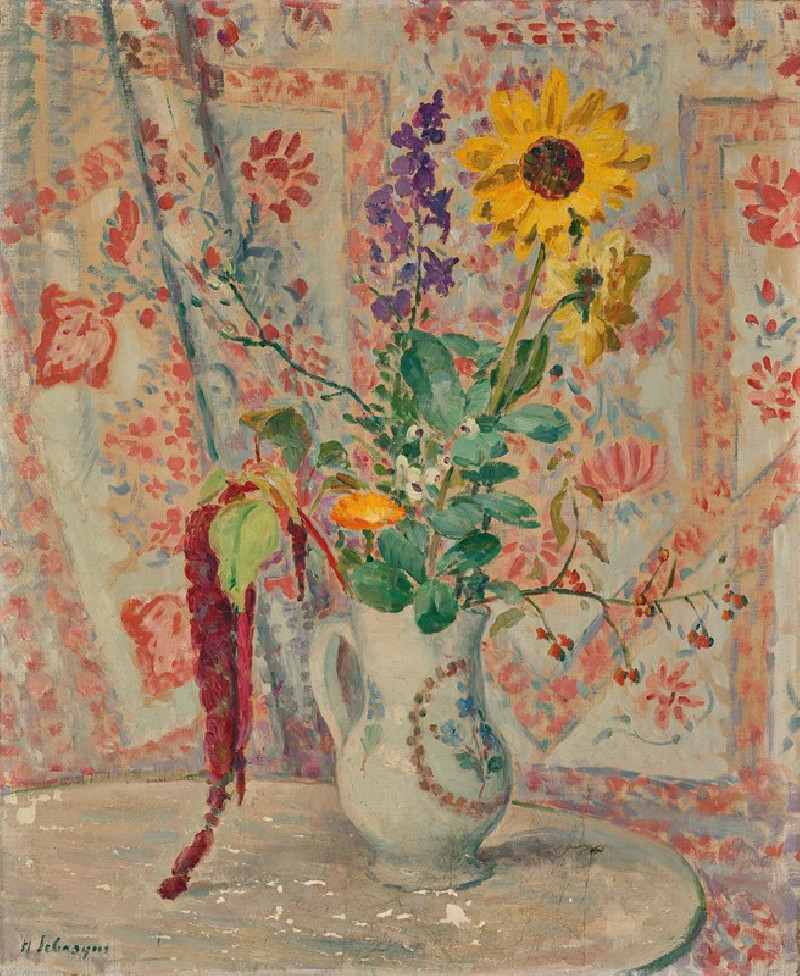 Nature morte au bouquet reproduction of painting by Henri Lebasque. ALL GICLEE PRINTS