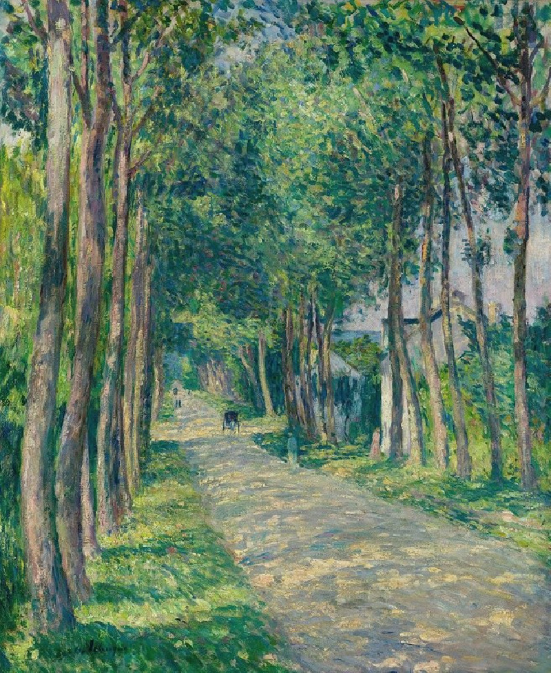 Attelage Sur Une Route Ensoleillée (circa 1900) reproduction of painting by Henri Lebasque. ALL GICLEE PRINTS