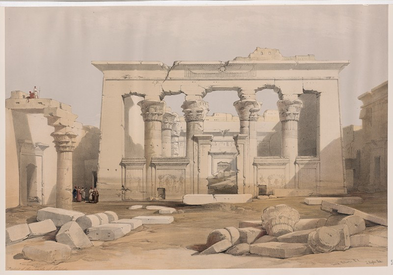 David Roberts reprodukcija Portico of the Temple of Kalabshi [Kalâbishah]. (1846-1849), VISOS REPRODUKCIJOS , paveikslai, rep...