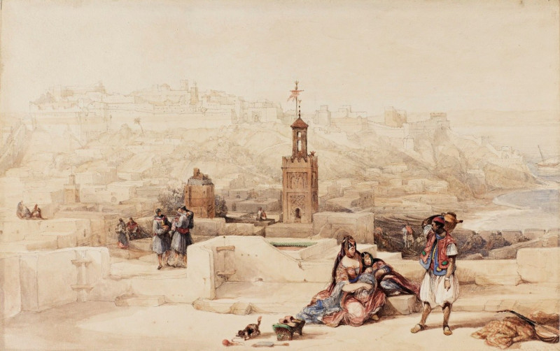 The Citadel Of Tangier, Morocco (1837) reproduction of painting by David Roberts. ALL GICLEE PRINTS