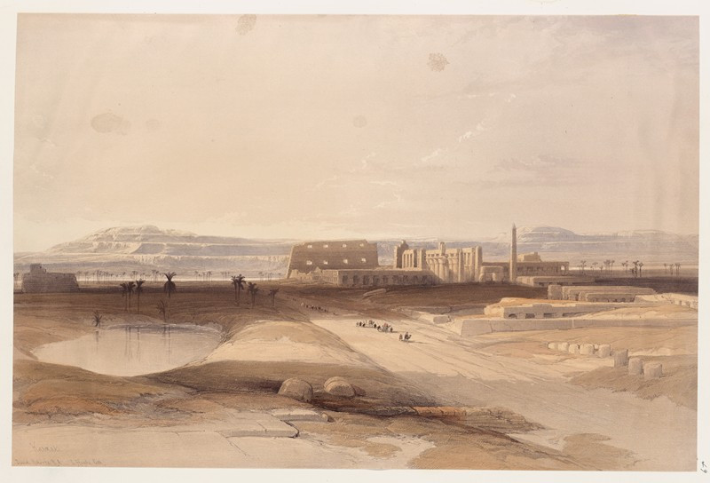 Karnak (1846-1849) reproduction of painting by David Roberts. ALL GICLEE PRINTS