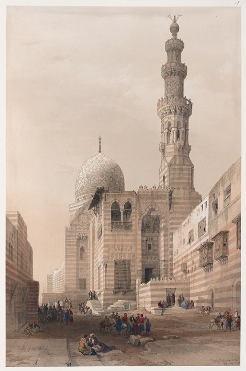 Tombs of the Khalifs [Caliphs], Cairo. (1846-1849) reproduction of painting by David Roberts. ALL GICLEE PRINTS