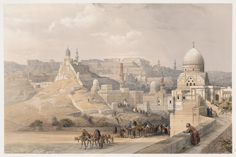 David Roberts reprodukcija The Citadel of Cairo, residence of Mehemet Ali. (1846-1849), VISOS REPRODUKCIJOS , paveikslai, rep...