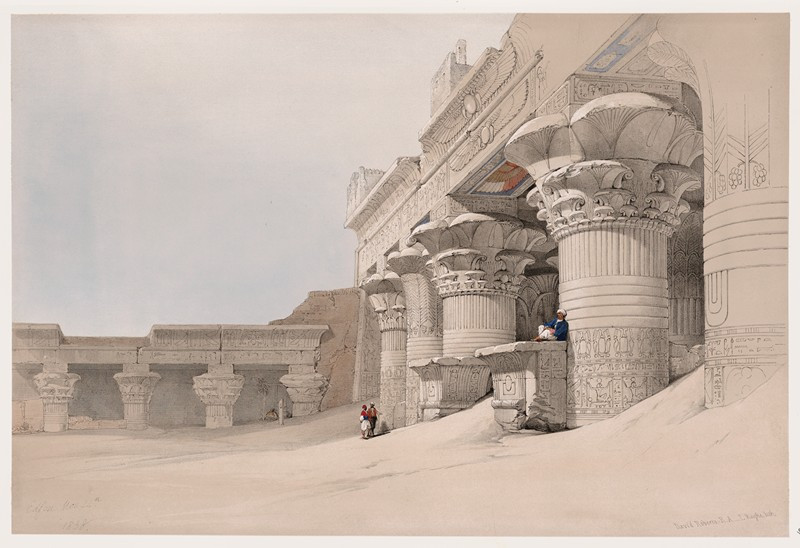 David Roberts reprodukcija Edfou [Edfu, Idfû]. Nov. 24th, 1838. (1846-1849), VISOS REPRODUKCIJOS , paveikslai, reprodukcijos ...