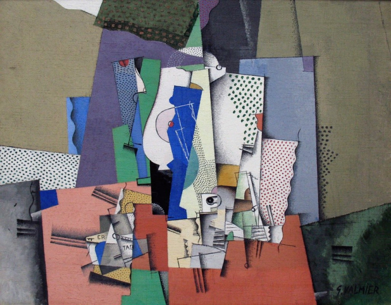 Georges Valmier reprodukcija Geometrical still life II (1920), Natiurmortas , paveikslai, reprodukcijos internetu