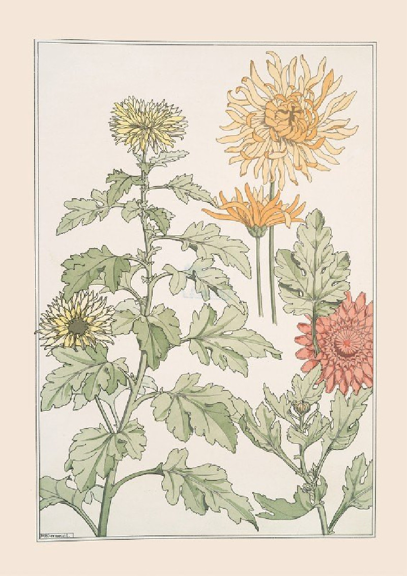 Chrysanthème (1896) reproduction of painting by Maurice Pillard Verneuil. ALL GICLEE PRINTS