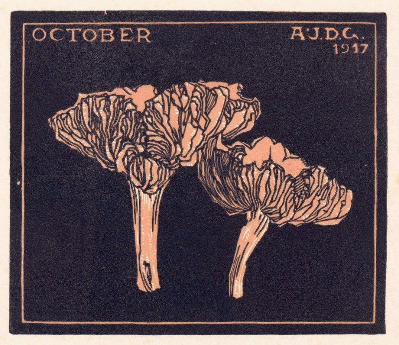 October (1917) reproduction of painting by Julie de Graag. ALL GICLEE PRINTS