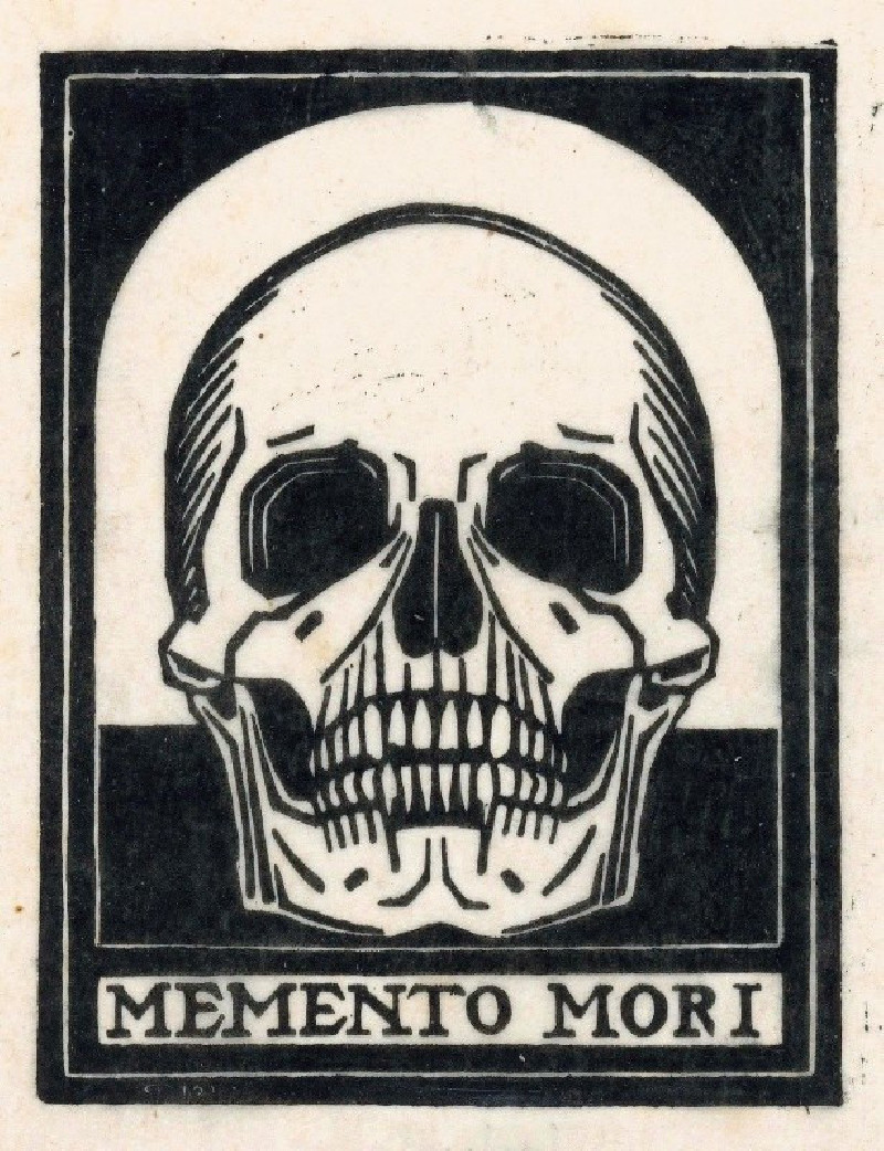 Memento mori (1916) reproduction of painting by Julie de Graag. ALL GICLEE PRINTS