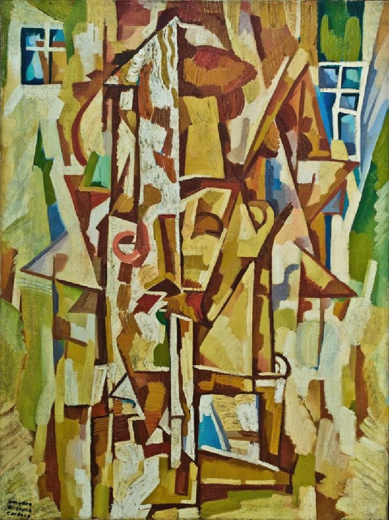 Amadeo de Souza-Cardoso reprodukcija Smoker with a cigarette-holder (1915-1916), VISOS REPRODUKCIJOS , paveikslai, reprodukci...