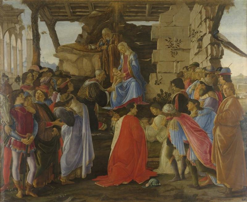 Adoration of the Magi (ca. 1476) reproduction of painting by Sandro Botticelli. ALL GICLEE PRINTS