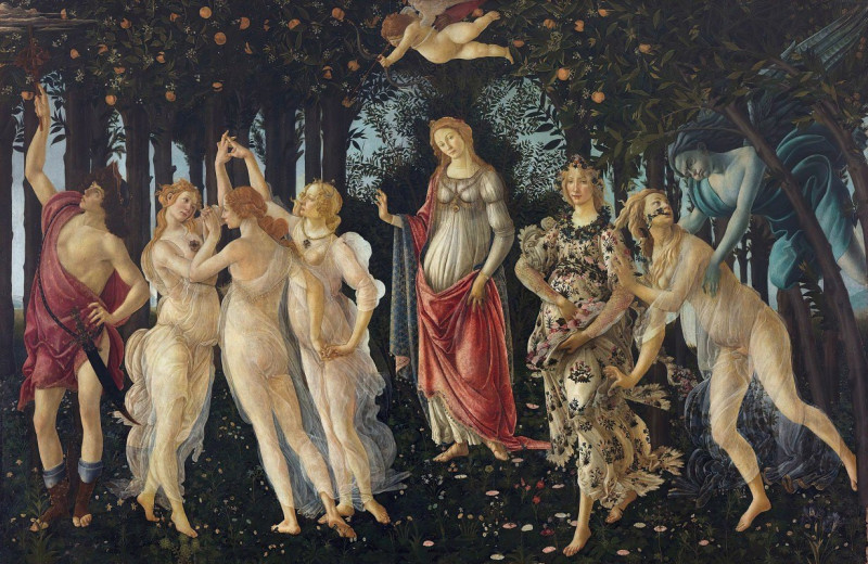 Spring (C. 1480) reproduction of painting by Sandro Botticelli. ALL GICLEE PRINTS