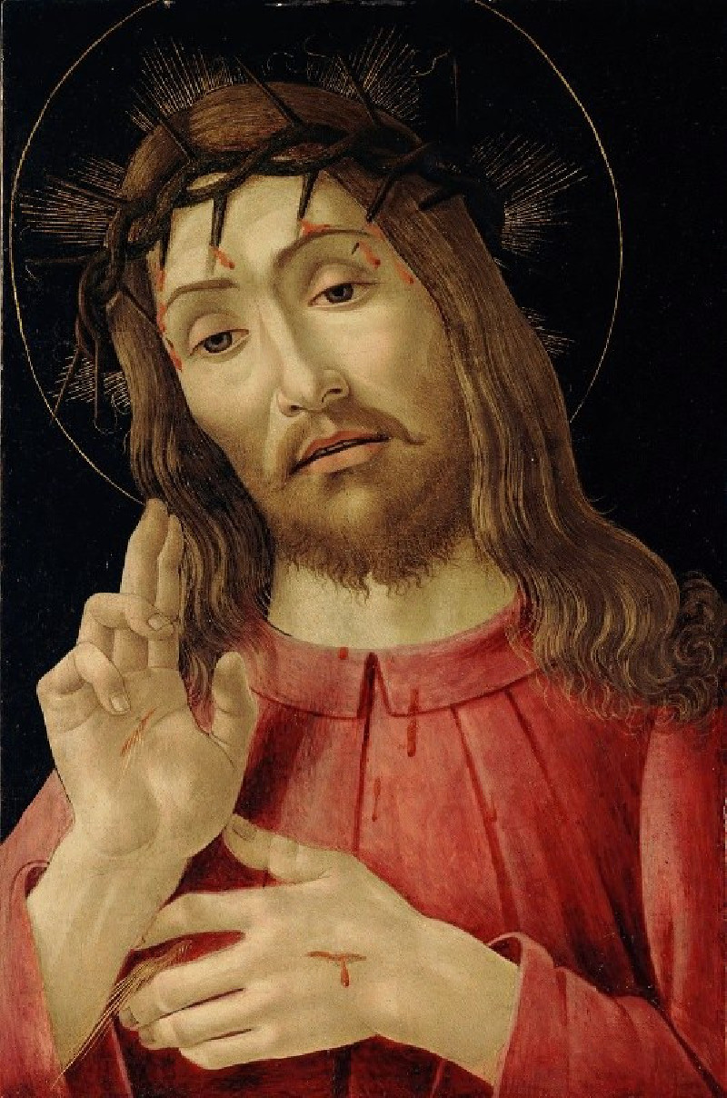 The Resurrected Christ (ca. 1480) reproduction of painting by Sandro Botticelli. ALL GICLEE PRINTS