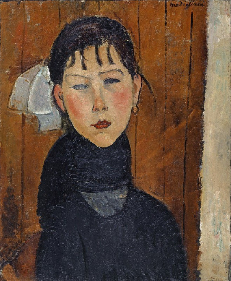 Marie (Marie, Daughter of the People) (1918) reproduction of painting by Amedeo Modigliani. ALL GICLEE PRINTS