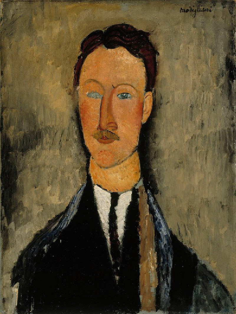 Portrait Of The Artist Léopold Survage (1918) reproduction of painting by Amedeo Modigliani. ALL GICLEE PRINTS