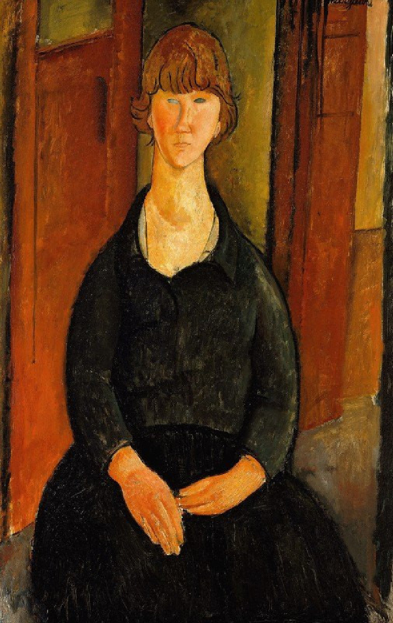 Amedeo Modigliani reprodukcija Flower Vendor (1919), VISOS REPRODUKCIJOS , paveikslai, reprodukcijos internetu