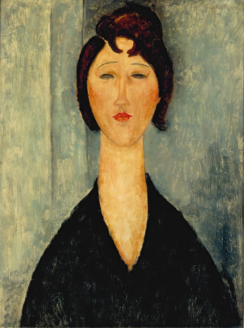 Amedeo Modigliani reprodukcija Portrait of a Young Woman (1918), VISOS REPRODUKCIJOS , paveikslai, reprodukcijos internetu