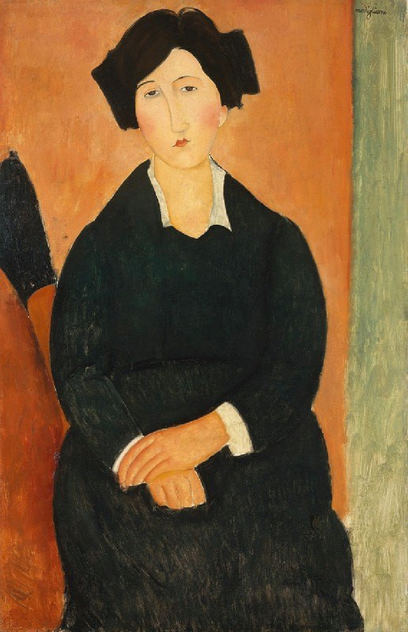 The Italian (1917) reproduction of painting by Amedeo Modigliani. ALL GICLEE PRINTS