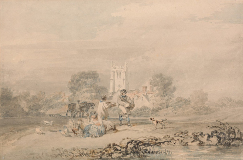 Autumn Sowing of the Grain (ca. 1794) reproduction of painting by Joseph Mallord William Turner. ALL GICLEE PRINTS