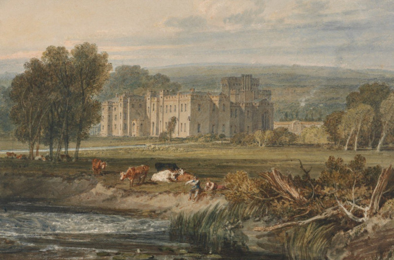 View of Hampton Court, Herefordshire, from the Southeast (ca. 1806) reproduction of painting by Joseph Mallord William Turner...