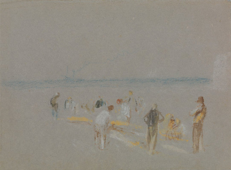 Cricket on the Goodwin Sands reproduction of painting by Joseph Mallord William Turner. ALL GICLEE PRINTS