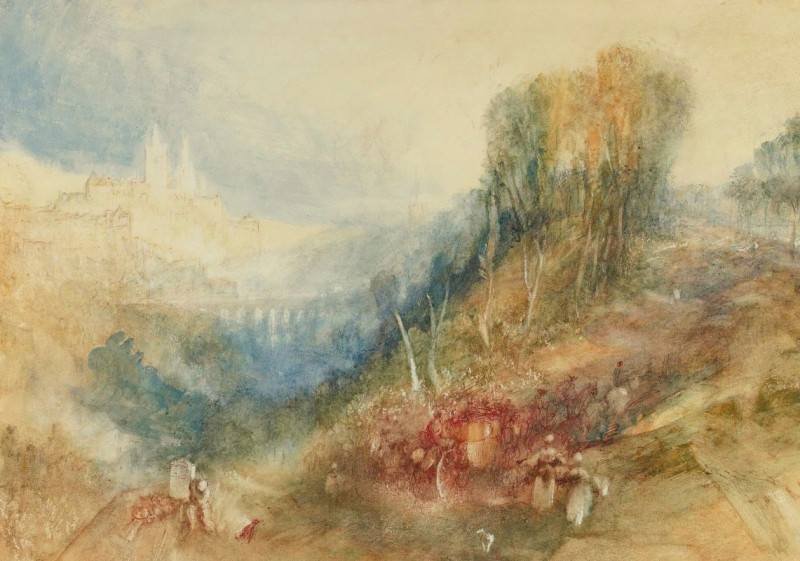 Lausanne From The West (1816) reproduction of painting by Joseph Mallord William Turner. ALL GICLEE PRINTS