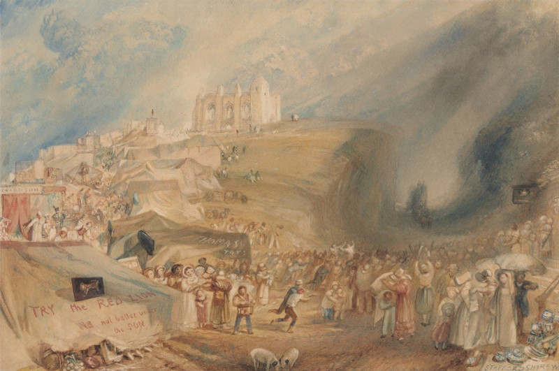 Saint Catherine’s Hill, Guildford, Surrey (1830) reproduction of painting by Joseph Mallord William Turner. ALL GICLEE PRINTS