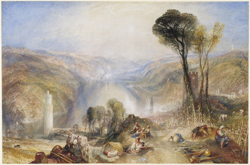 Oberwesel (1840) reproduction of painting by Joseph Mallord William Turner. ALL GICLEE PRINTS